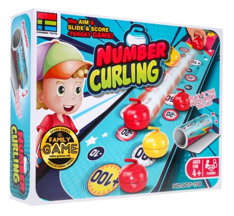 Zespołowa gra zręcznościowa "Curling na Punkty" dla dzieci 4+ Mata kamienie Zespołowa gra zręcznościowa "Curling na Punkty" dla dzieci 4+ Mata kamienie