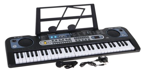 Keyboard z podświetlanymi klawiszami dla dzieci 5+ Mikrofon Stojak na nuty - model nr 6119 Keyboard z podświetlanymi klawiszami dla dzieci 5+ Mikrofon Stojak na nuty - model nr 6119