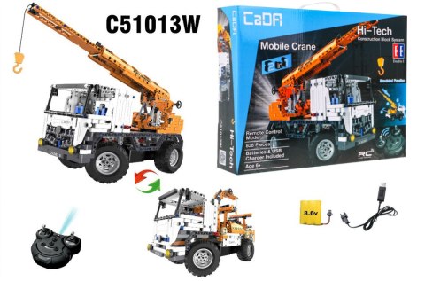 Klocki techniczne CaDA 838 el. Zdalnie sterowany Dźwig + Wciągarka 2w1 dla dzieci 6+ Klocki techniczne CaDA 838 el. Zdalnie sterowany Dźwig + Wciągarka 2w1 dla dzieci 6+