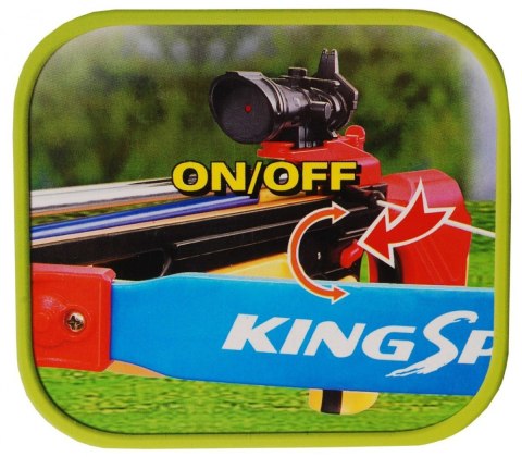 Duża Kusza dla dzieci 3+ Tarcza na stojaku + 3 bełty z przyssawkami + Kołczan