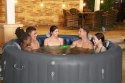 Santorini Lay-Z-Spa HydroJet Pro Ogrodowe Jacuzzi BESTWAY 7-osobowe + Pompa + LED + 5 Poduszek