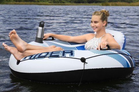 Dmuchany Materac do pływania Rapid Rider BESTWAY 135cm + Oparcie + Siateczkowe dno + Miejsca na napoje + Uchwyty Dmuchany Materac do pływania Rapid Rider BESTWAY 135cm + Oparcie + Siateczkowe dno + Miejsca na napoje + Uchwyty
