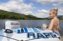 Dmuchany Materac do pływania Rapid Rider BESTWAY 135cm + Oparcie + Siateczkowe dno + Miejsca na napoje + Uchwyty
