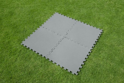 Piankowa Mata pod basen ogrodowy Szary 9 szt. 50x50cm BESTWAY Piankowa Mata pod basen ogrodowy Szary 9 szt. 50x50cm BESTWAY