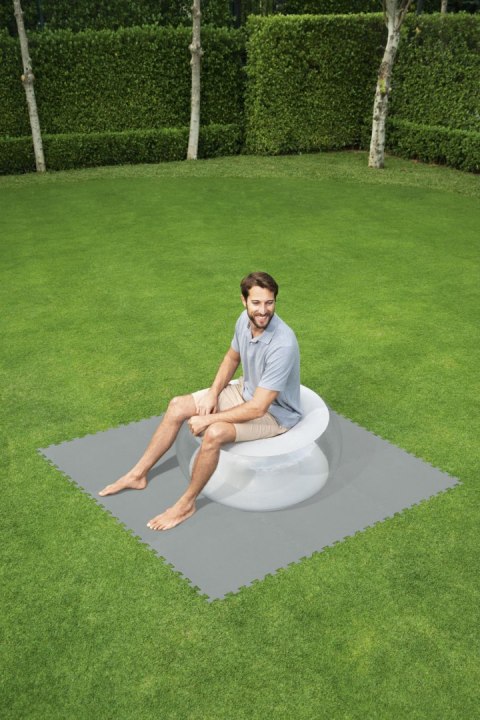 Piankowa Mata pod basen ogrodowy Szary 9 szt. 50x50cm BESTWAY Piankowa Mata pod basen ogrodowy Szary 9 szt. 50x50cm BESTWAY